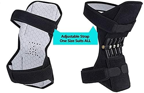 Image of Knee Support Power Brace | Spring Force Knee Booster Pads | Joint Pain Relief Leg Support Belt | Adjustable | Non Slip Knee Stabilizer for Sports Walking Climbing | Recovery Support | Protective Sport(MULTICOLOR)