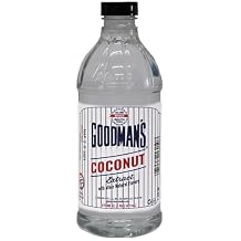 Goodmans Coconut Extract - Gluten-Free, Non-GMO, Kosher - Enhance Your Recipes with Tropical Coconut! Ideal for Whipped Toppings, Puddings, Cakes & Cocktails - Low Carb, Low Calorie 16oz Bottle