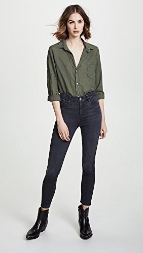 7 For All Mankind Womens High Rise Skinny Fit Ankle Jeans, B(Air) Evening Grey, 28W X 27L Us #TOP4