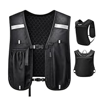 Laufweste Damen und Herren, Laufweste, Laufen Zubehör, Multifunktionaler, ultraleichter Radrucksack mit verstellbarem Brustgurt für Laufen, Camping, Wandern und andere Sportarten