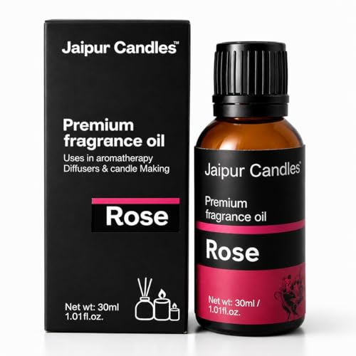 Image of Fragrance Oil | 30 ml | Aroma Oil for Home Fragrance | Best for Aromatherapy | Use in Diffusers, Candles, Air Fresheners (30ML, Rose)