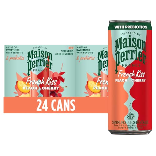Maison Perrier French Kiss Sweetened Sparkling Water, Peach & Cherry - image 1