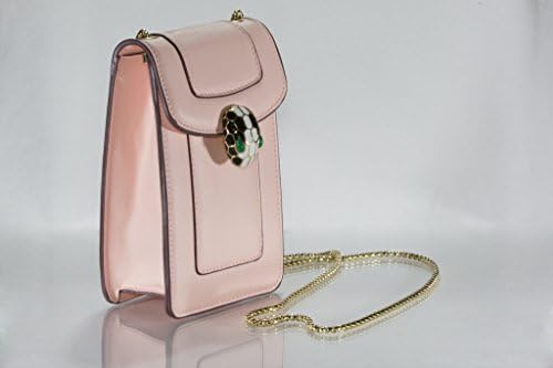 Women's Cellphone Crossbody Purse Fashionable Pink by PowerFunalia Durable Secure with Snap Button Clasp for Easy Access Roomy Sleek Beaded Shoulder Strap with Separate Inner Pocket