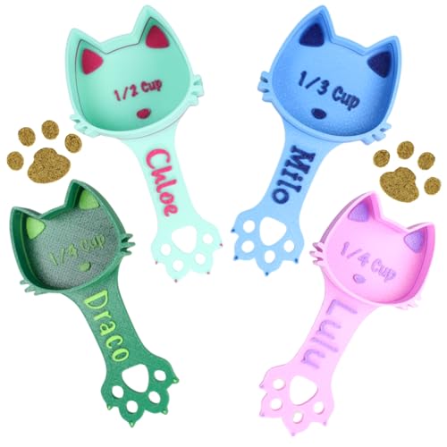 Kibblescoop Personalized Cat Food Kibble Scoop Custom Cat Scoop Pet Kibble Scoop Pet Food Dispenser Cat Measuring Scoop New Cat Gift Idea Cat Lover Gift cover