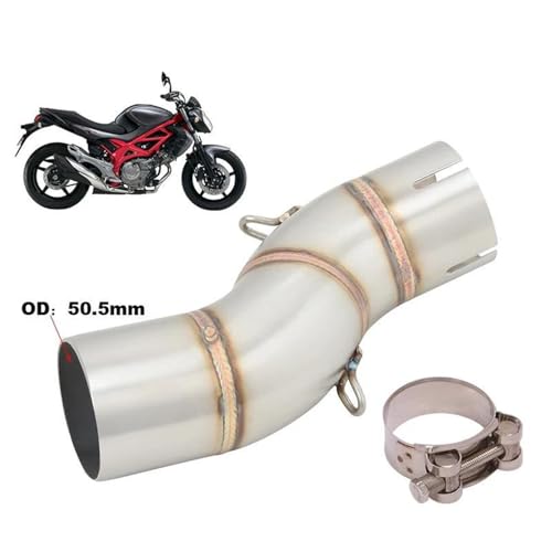 Silencieux 51mm et raccord pour réparer l'échappement rouillé de Suzuki Gladius SFV650 2009-2016 - 2