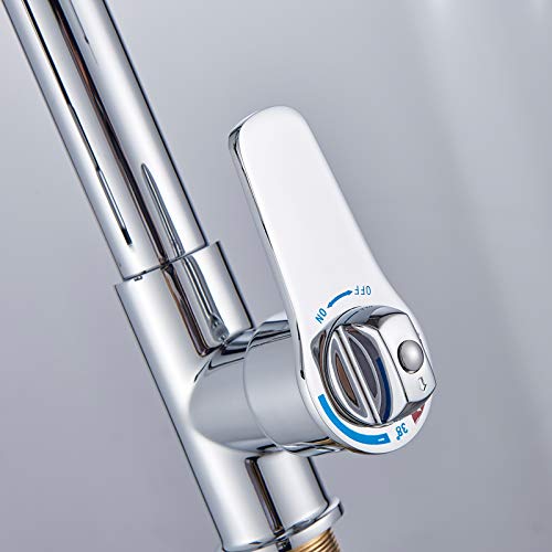 Robinet d'évier de cuisine Commercial finition chrome brillant - 3