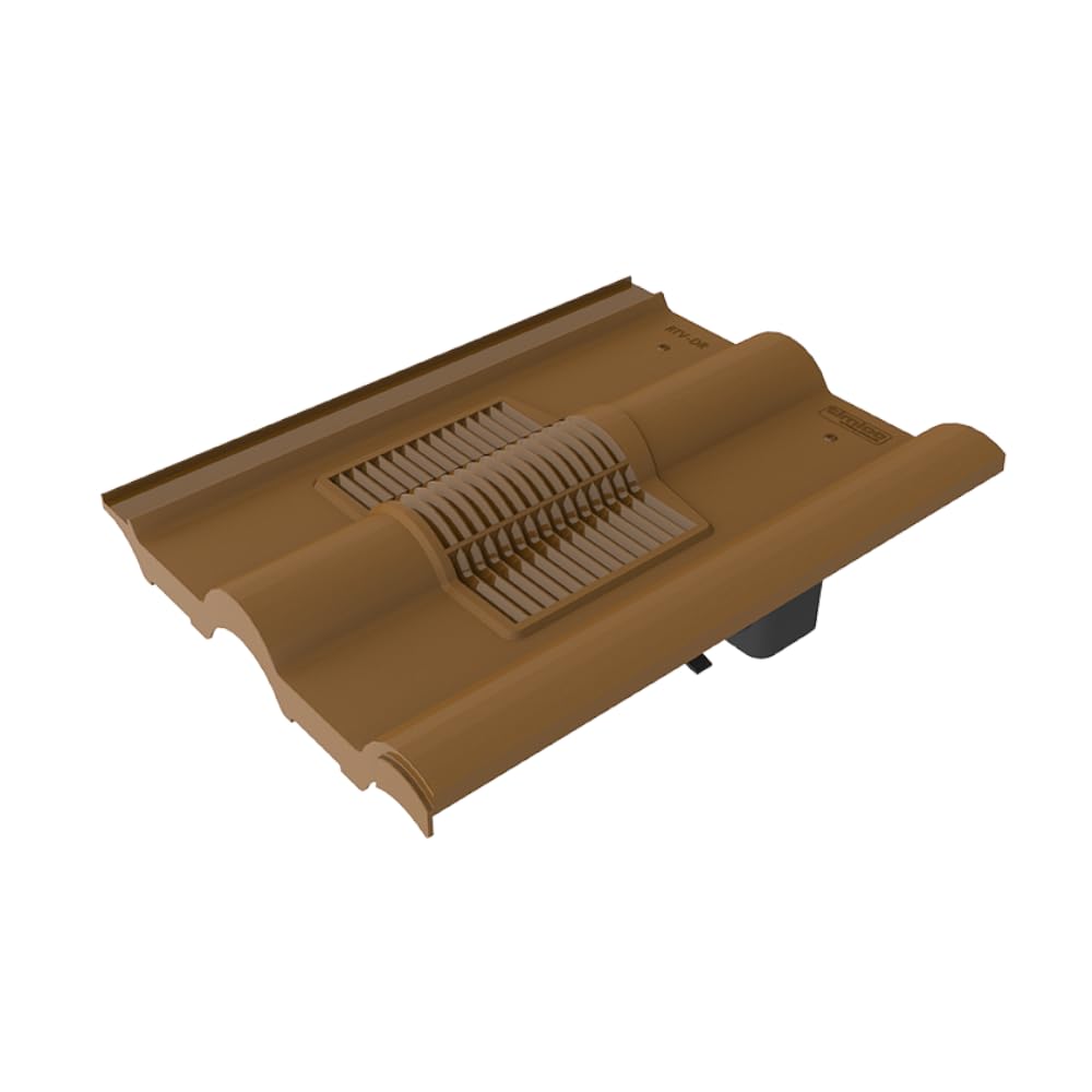 Timloc Double Roman Roof Tile Vent RTV-DRBR Roofing Slate Ventilation (Brown)