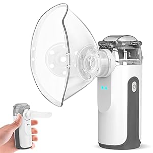 Portable Nebulizer – Handheld Nebulizer for Cough,Personal Cool Mist Steam Inhaler for Kids and Adult with 1 Set Accessories