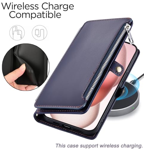 Étui pour Google Pixel 10/10Pro luxueux étui portefeuille zippé haute résistance - 6