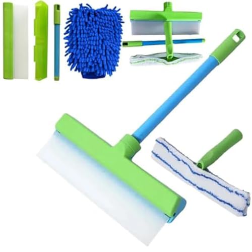 EpheyFIF Kit de escobilla de silicona: limpieza de ventanas sin rayas fácil