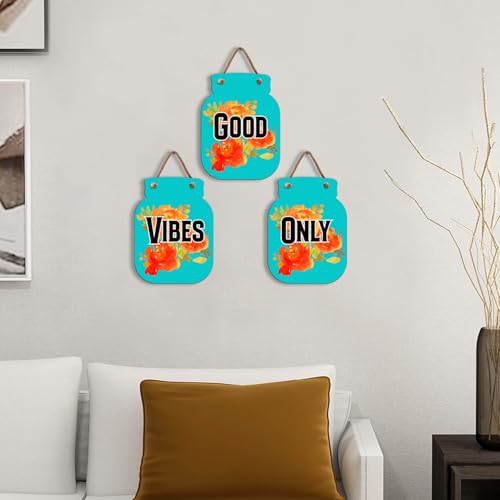 Image of Zesta Wooden Wall Hanging Decorative Items /Hanging Home Wall Decor Items /MDF Decoration Items for Home /Cute Wall Art For Living Room /Home Decor Items Living Room (JAR-04)