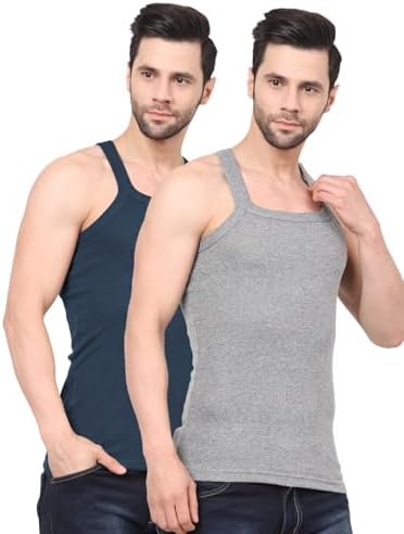Digsel Men 100% Cotton Sports Gym Vest-1010_ Pack of 2