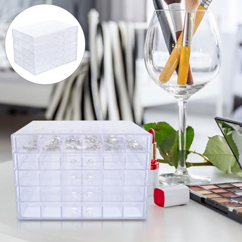 Organisateur transparent 5 tiroirs et 120 compartiments pour manucure - 7
