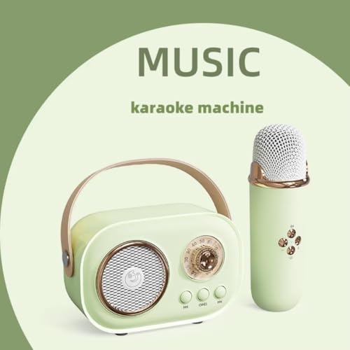 Enceinte Bluetooth avec micro karaoké portable mini boîte de son sans fil et radio FM blanche - 4