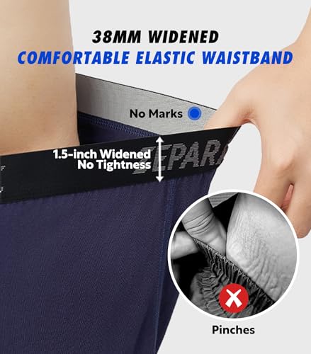 Separatec Mens Boxer Shorts Breathable Quick Dry Mesh Boxers for Men Moisture Wicking Soft Loose Fit Men's Underwear 3 Pack4