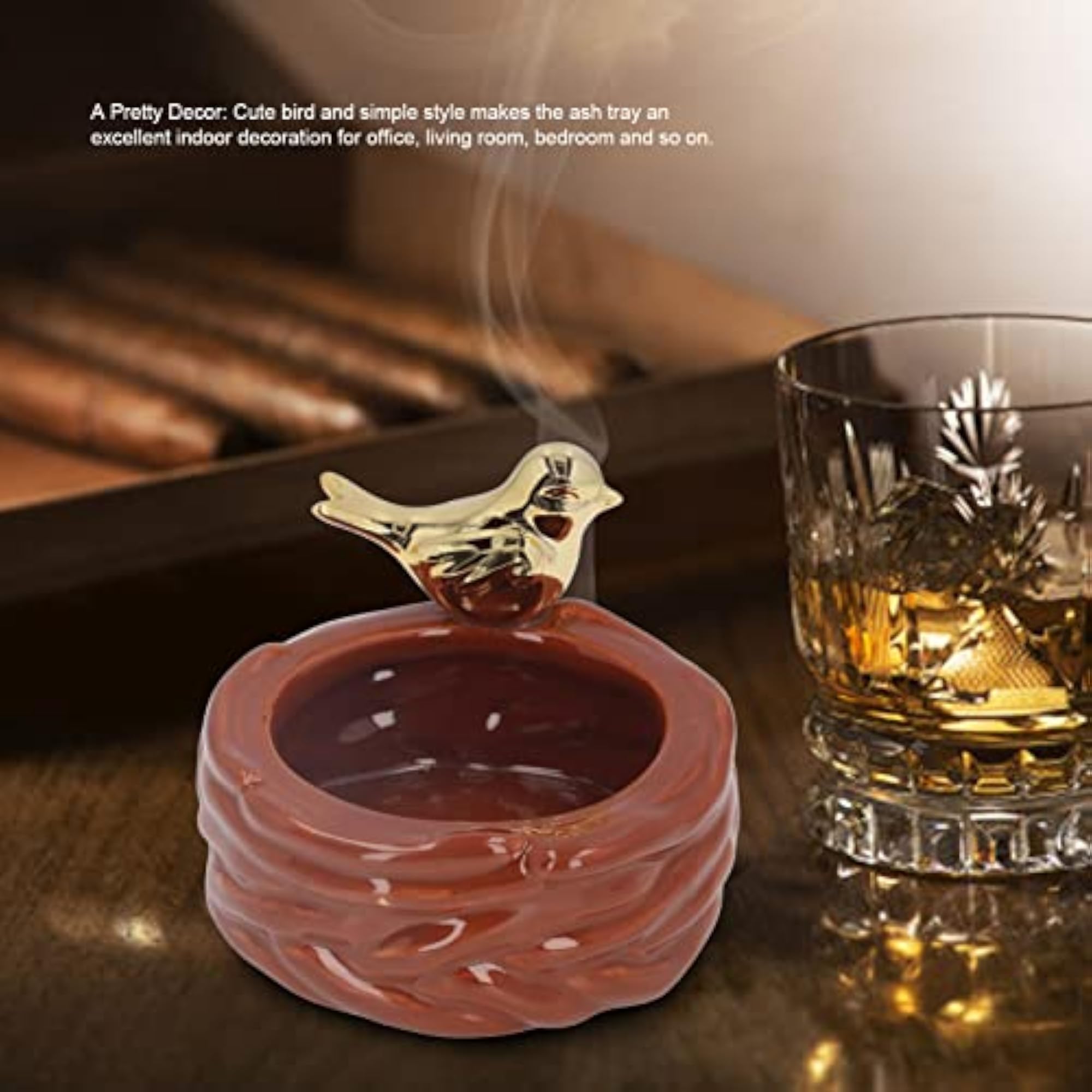 Simple and Durable Office Ashtray, Ideal for Everyday Use