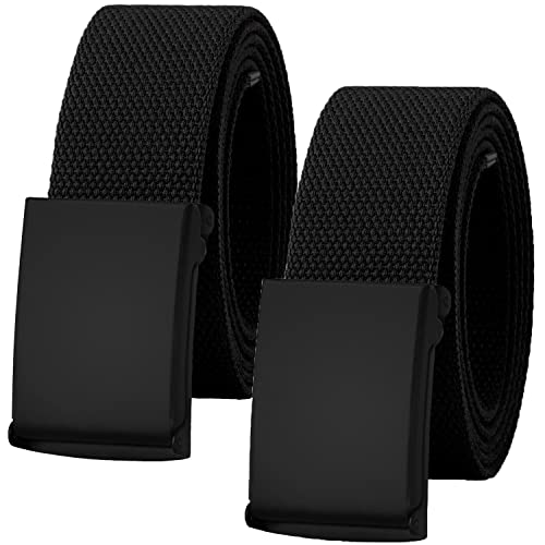 Image of Falari Canvas Web Belt Fully Adjustable Cut to Fit Golf Belt Flip Top Buckle