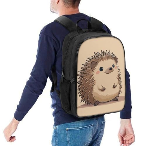 Mochila escolar Hedgehog 3D de 40x28x16cm para estudiantes de primaria y secundaria 5