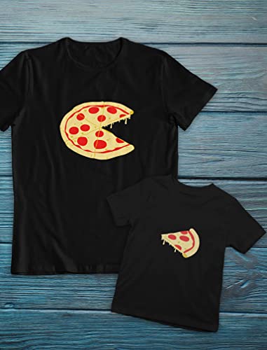 Tstars Father Son Matching Shirts Dad Gifts From Daughter Pizza Daddy And Me Outfits Dad Black Xx-Large/Toddler Black 5/6 #TOP3