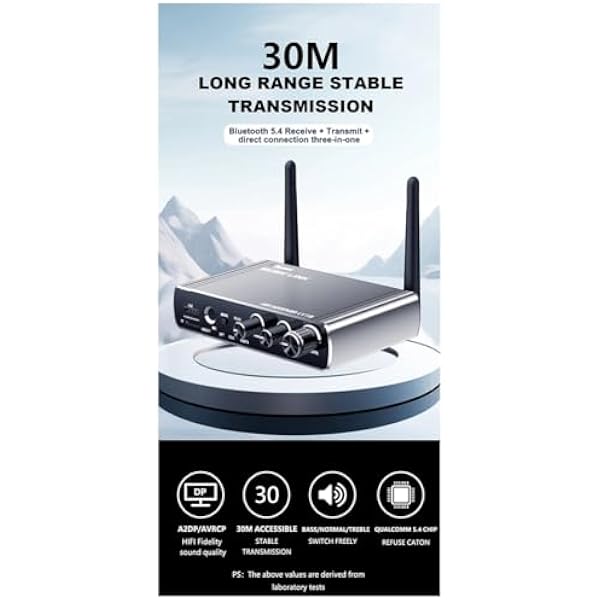 Новый LY18 HIFI без потерь Bluetooth приемник дальнего действия Bluetooth 5.4 аудио адаптер беспроводной приемник 6-в-1
