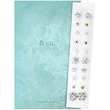 【めざましテレビで紹介されました】 &co. 耳つぼジュエリー 耳ツボジュエリー 耳ツボシール 純チタン ボディピアス (Winterコレクション, X’mas)