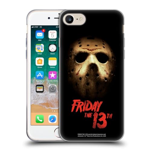 Head Case Designs Officially Licensed Friday The 13th 2009 Jason Voorhees Poster Graphics Gel Case [Military Grade Protection] Compatible with Apple iPhone 7/8 / SE 2020 and Compatible with MagSafe