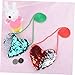 Imagen de WRITWAA Monedero con Corazón Bolso Bandolera Lentejuelas para Niñas Bolso Bandolera Infantil Forma de Corazón