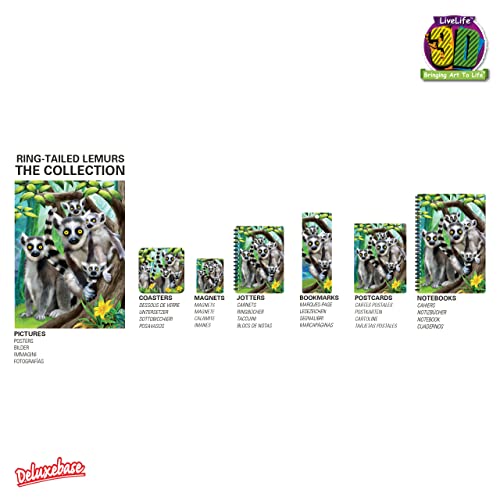 Wallets - Ring-Tailed Lemurs from Deluxebase. Lenticular 3D Lemur Wallet. Cash, coin and card holder with artwork licensed from renowned artist Michael Searle4