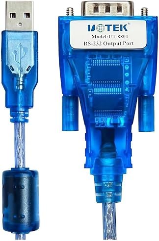 UTEK UT-8801 1.5M Length USB to RS-232 Converter ver2.0(1-Port USB to RS-232 Serial Converter with ESD Protection)