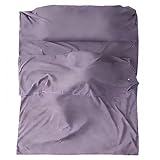 YHomU Travel Sleeping Bag Liner, Lightweight Hotel for Adults, Anti-Dirt, Quick Dry Microfiber, Gem Blue, 45.3 X 82.7 in