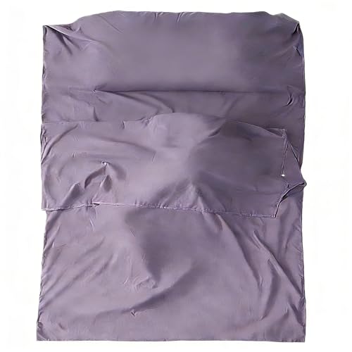 YHomU Travel Sleeping Bag Liner, Lightweight Hotel for Adults, Anti-Dirt, Quick Dry Microfiber, Gem Blue, 45.3 X 82.7 in