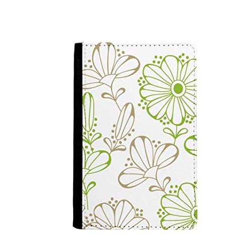 Protège-passeport fleurs fraîches et herbes en étui portefeuille de voyage