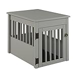 BarkWood Pet Crate End Table - Grey Finish