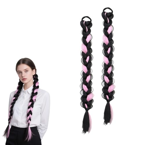 2426 Haarverlängerung zum Flechten mit Haarband, lang, Pferdeschwanz-Haarverlängerung, natürlich, weich, Kunstfaser, Haarteil für Damen 2426 Haarverlängerung zum Flechten mit Haarband, lang, Pferdeschwanz-Haarverlängerung, natürlich, weich, Kunstfaser, Haarteil für Damen
