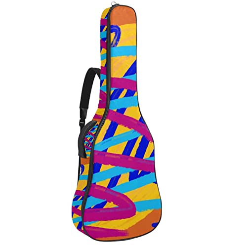 Housse pour guitare acoustique – Motif géométrique – Esthétique – Épaisseur : 1 cm – Étanche – 101,6 cm – 106,1 cm – 106… - Les Beatles, Paul McCartney, John Lennon, RIngo Starr, George Harrison Housse pour guitare acoustique - Motif géométrique - Esthétique - Épaisseur : 1 cm - Étanche - 101,6 cm - 106,1 cm - 106…