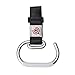 Junlinto Universal Baby Stroller Hook Cart Shopping Bag Clip Hook Pushchair Hook Hanger Black Strap + Silver Hook