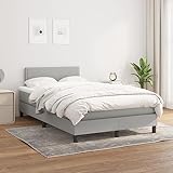 Couleur du lit : gris clair. Dimensions (L x l x H) : 203 x 120 x 78/88 cm. Matelas de lit coloris blanc et gris clair. Dimensions (l x L x H) : 120 x 200 x 20 cm. Surmatelas de couleur blanche. Dimensions (l x L x H) : 120 x 200 x 5 cm.