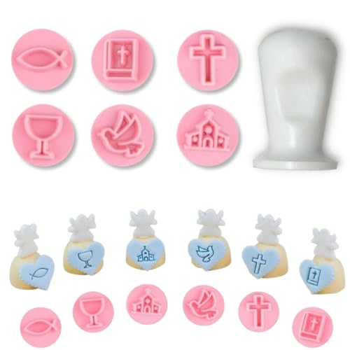 Kit Carimbo Para Doces Carimbo Batizado Igreja Batismo Religioso 2cm