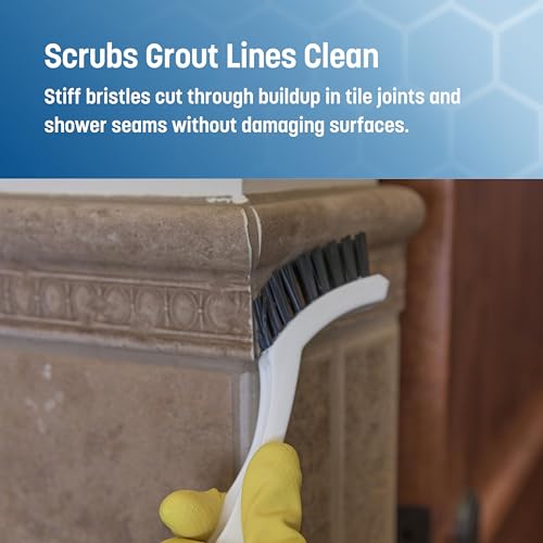 SPARTA Flo-Pac Nylon Grout Brush with Nylon Bristles for Floors, 8 Inches, White, (Pack of 24) - Thumbnail 4