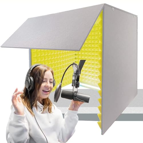 Cabine d'enregistrement audio pliable pour isoler vos micros des bruits