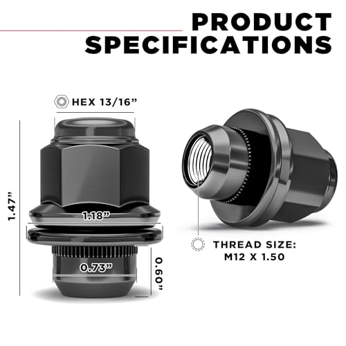 Tuercas M12x1.5 estilo mag para eliminar vibraciones en llantas de aluminio 2