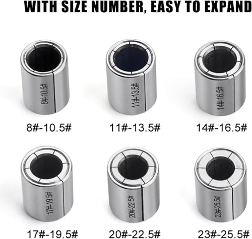 Expansor de anillos herramienta para medir tamano de joyas con 6 accesorios 7