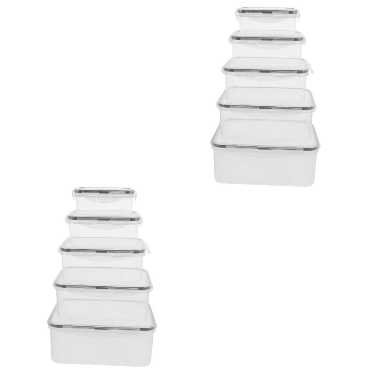 PRETYZOOM 10 Piezas juego de verduras recipientes para aperitivos con tapas contenedor de almacenamiento de cocina refrigerador encargados del almacenamiento de alimentos cajas de verduras
