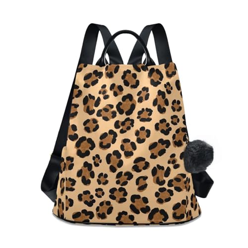 Sac à dos marron beige à fermeture éclair dans le dos et compartiments de voyage fonctionnels
