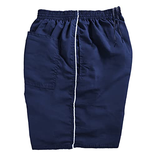 Short Tactel Masculino 1 Listra 3 Bolsos Futebol Bermuda Academia Treino Musculação Tamanho:M;Cor:Az