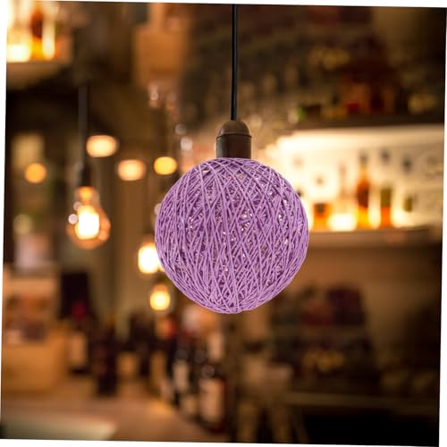 Pantalla creativa de papel resistente y bola púrpura de 15 cm 6