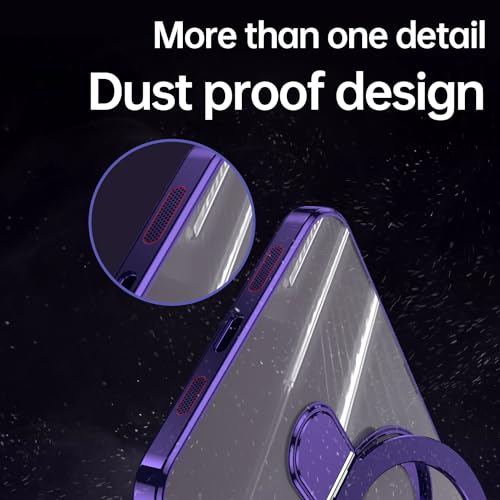 Coque iPhone 15 compatible MagSafe transparente avec anneau magnétique - 7