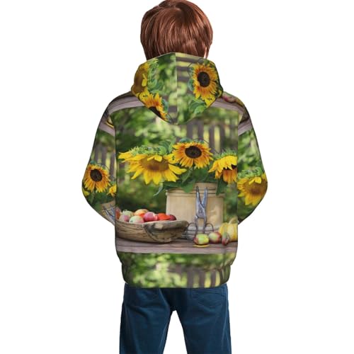 Vintage Wooden Bucket Kid Hoodies Boys Sweatshirts Girls Pullover with Pocket4