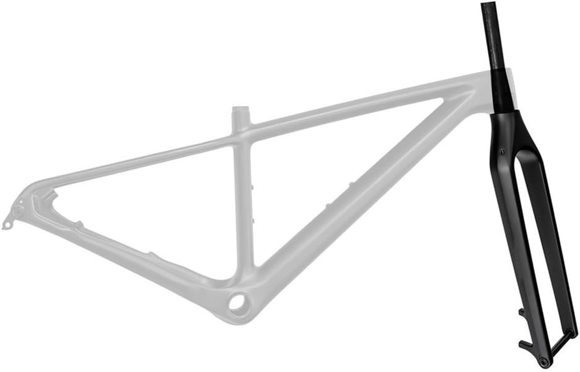 Carbon Fiber 1-1/2 Tapered Front Fork 29er Carbon Bike Rigid Fork Thru Axle 15x110mm Boost 28.6mm Disc Brake Mountain Bike Fork