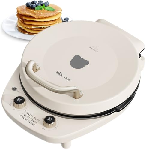 TECHBEAR Electric Baking Pan, 1500W Electric Smokeless Indoor Grill, Adjustable Temp, Removable Nonstick Griddle, for Pancakes Cookies Burgers Quesadillas Egg Breakfast Lunch & Snacks (w/Handle)